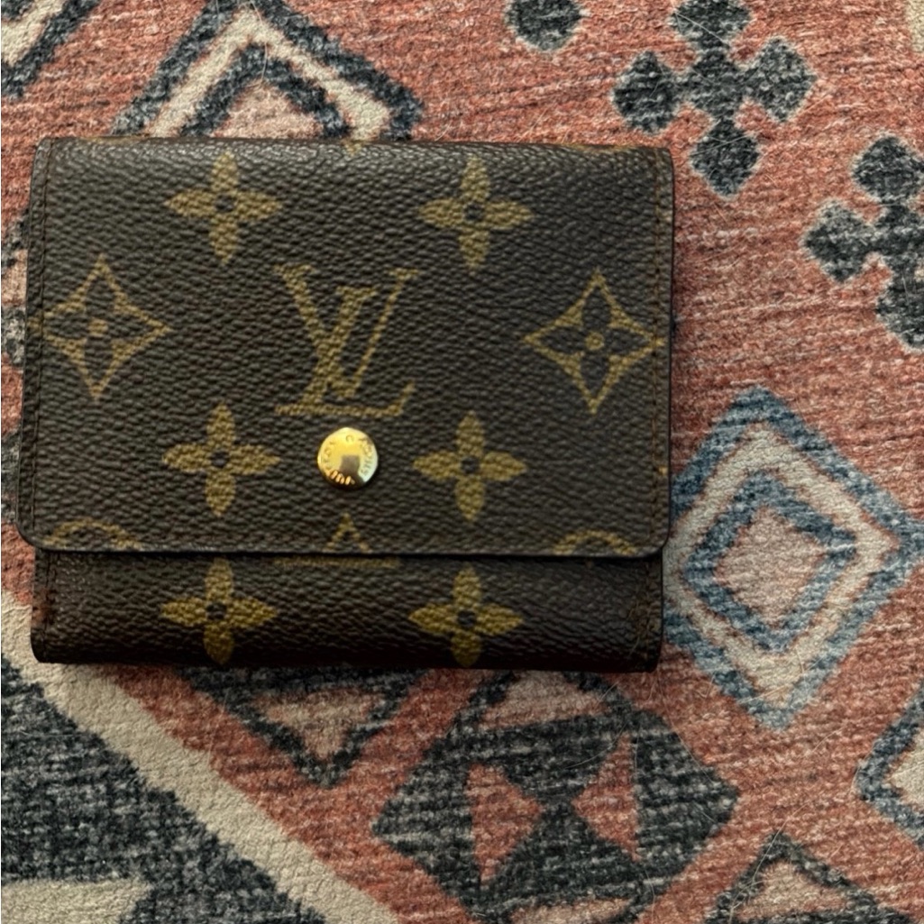 Louis Vuitton Brown And Gold Monogram Card Holder